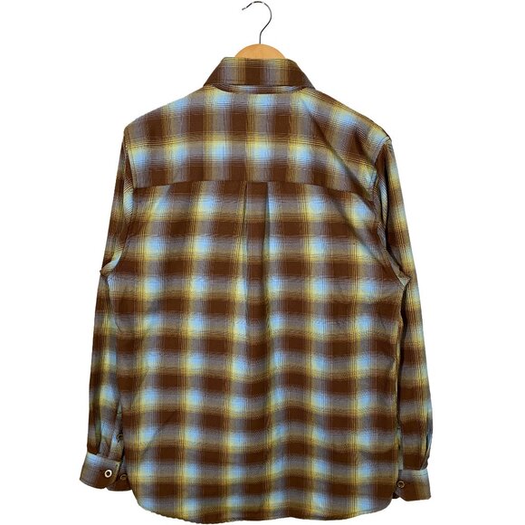 DIXXON Flannel Co. D-Tech Slightly Stooped Plaid Flannel shirt mens size M - Picture 2 of 8
